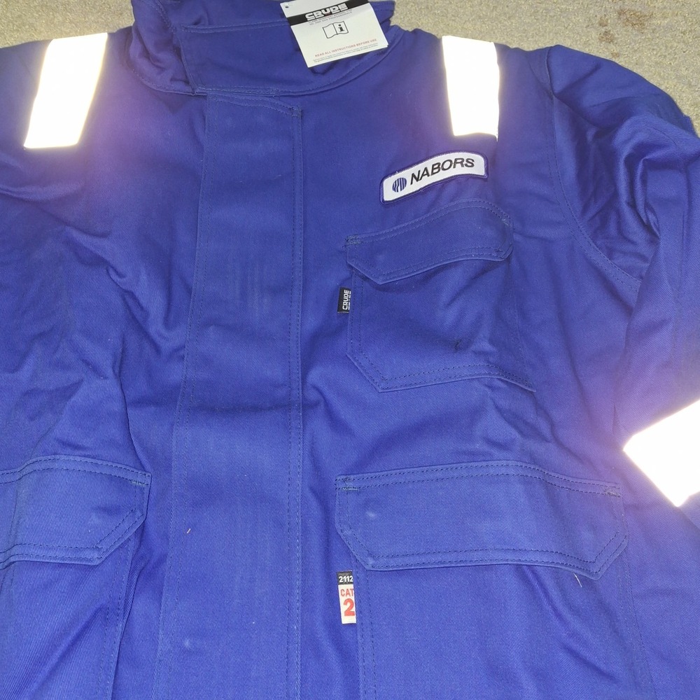 Crude FR Insulated Work Jacket 2XL TALL CAT2 ATPV12 2112 Quilt Lined RPS 586 - Picture 3 of 16